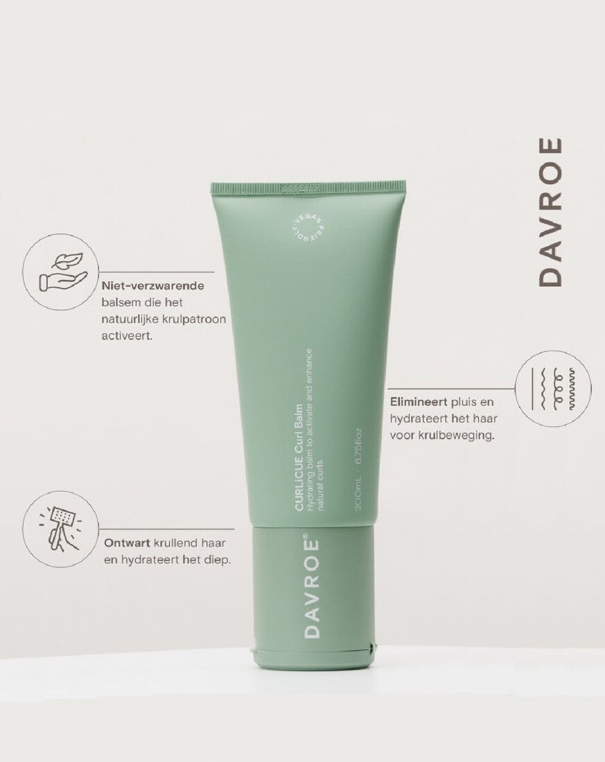 Davroe CURLiCUE Curl Balm 200 ml – Hydraterende Krulbalsem / Leave-in