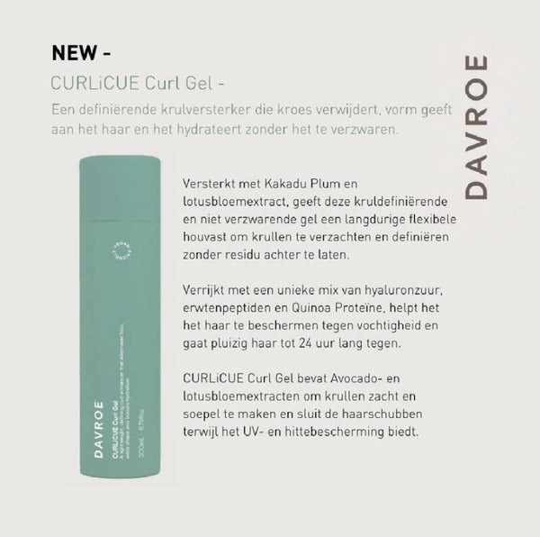 Davroe CURLiCUE Curl Gel 200 ml – Krullengel & Krulversterker