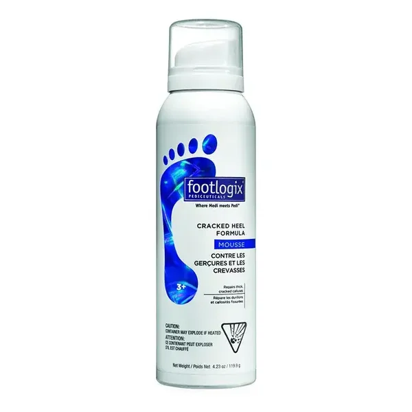Footlogix 3+ Cracked Heel Formula Mousse 119,9 g / 125 ml – Herstellende Voetschuim tegen Hielkloven & Eelt