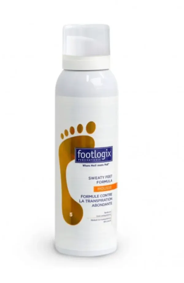Footlogix 5 Sweaty Feet Formula Mousse 125 ml – Regulerende Voetschuim tegen Zweetvoeten & Transpiratie