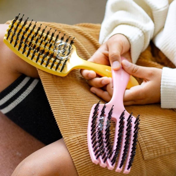 Olivia Garden Fingerbrush Curved Haarborstel – Detangler Borstel