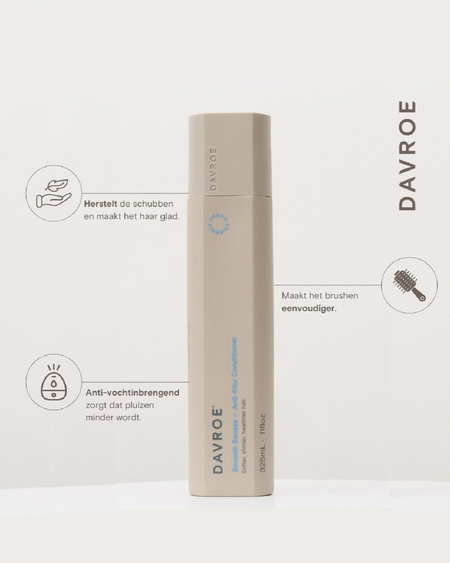 Davroe Smooth Senses Anti-Frizz Conditioner 325 ml – Gladmakende Conditioner