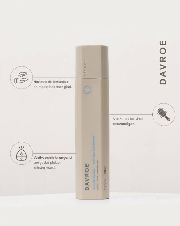 Davroe Smooth Senses Anti-Frizz Conditioner 325 ml – Gladmakende Conditioner