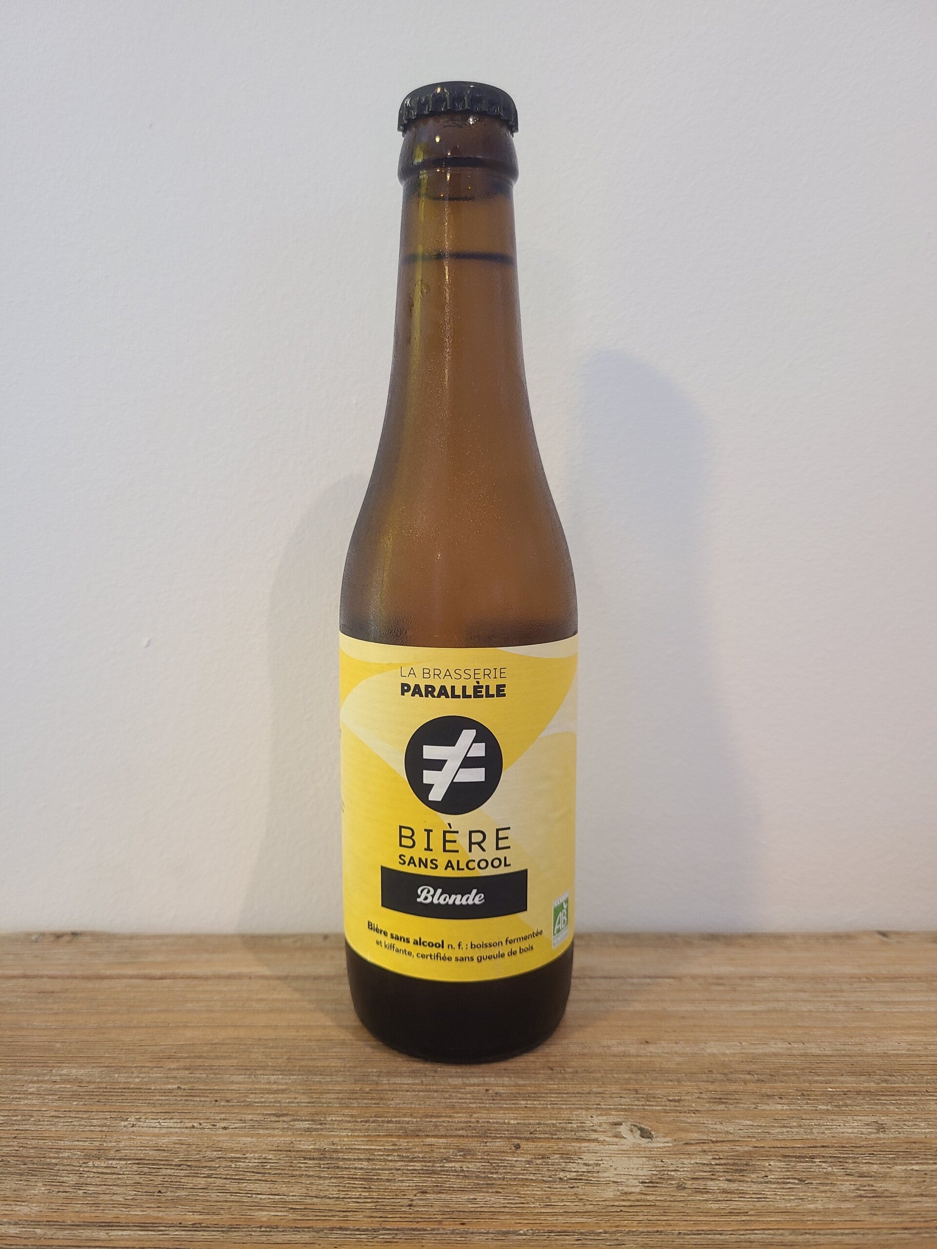 Bière blonde bio sans alcool