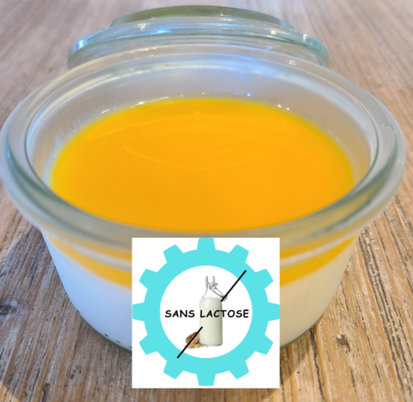 Panacotta au lait de coco coulis de fruits