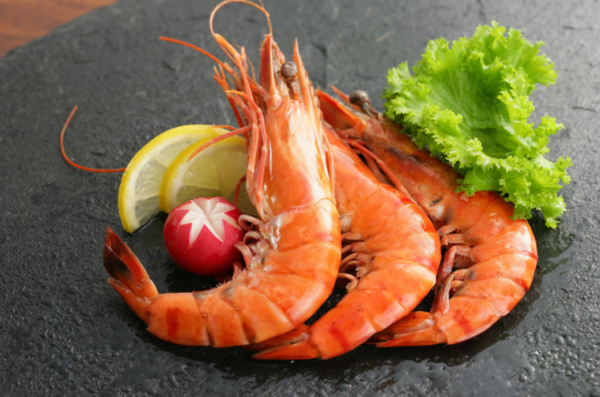 Tagliatelles aux crevettes flambées au limoncello