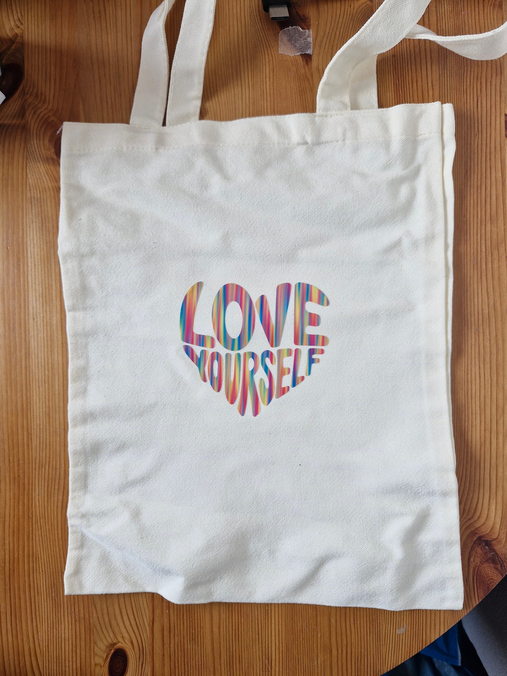 Love yourself tote bag