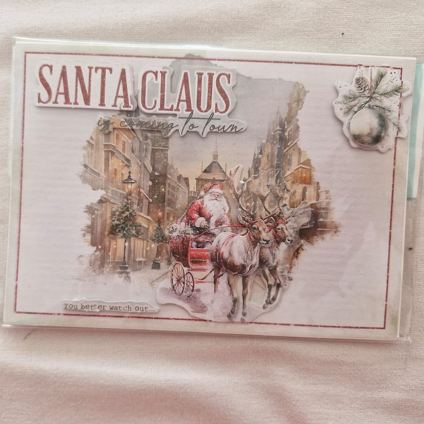 Santa claus kerstkaart