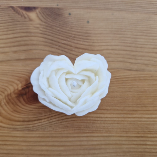 Rozen hart kaars