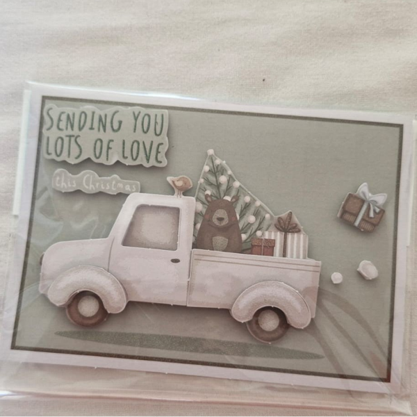 Truck kerstkaart