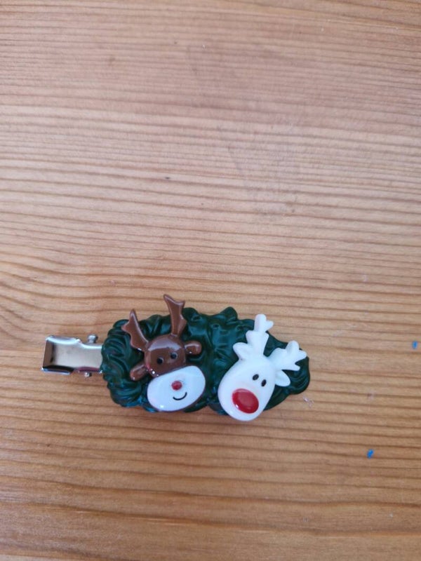 Haarspeltjes donker groen kerst