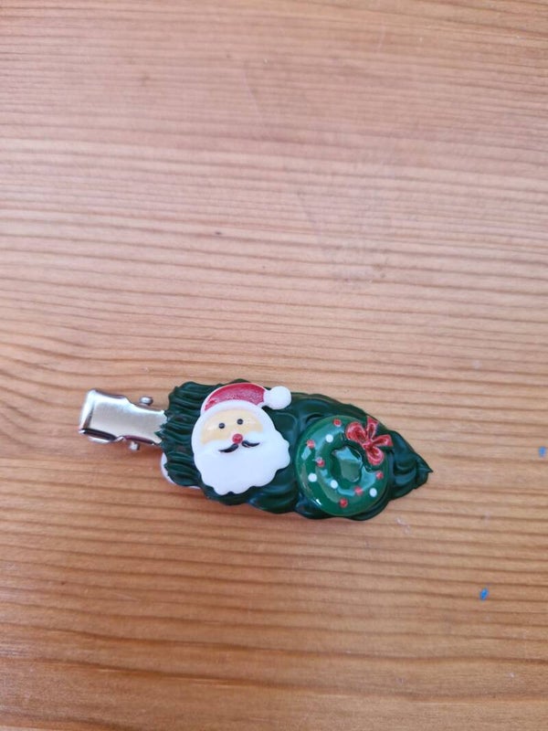 Haarspeltjes donker groen kerst