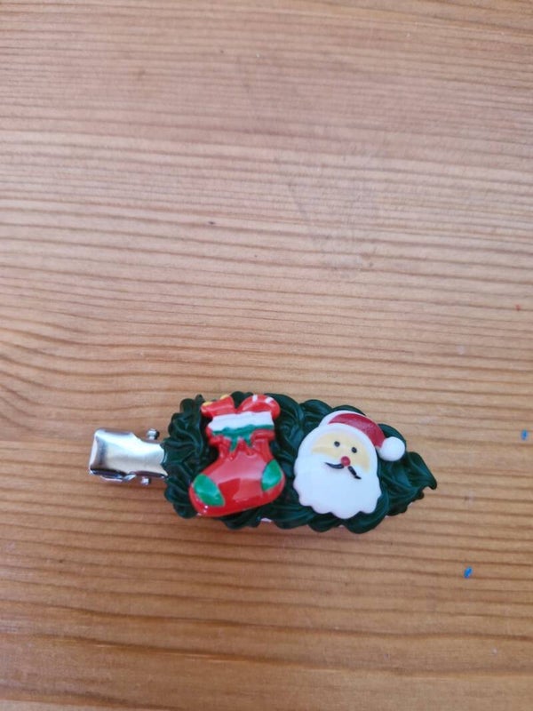 Haarspeltjes donker groen kerst