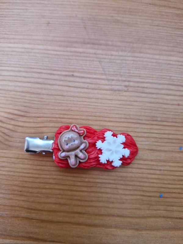 Haarspeltjes rood kerst