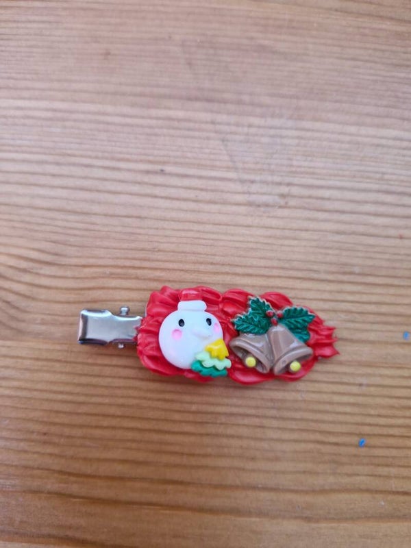 Haarspeltjes rood kerst
