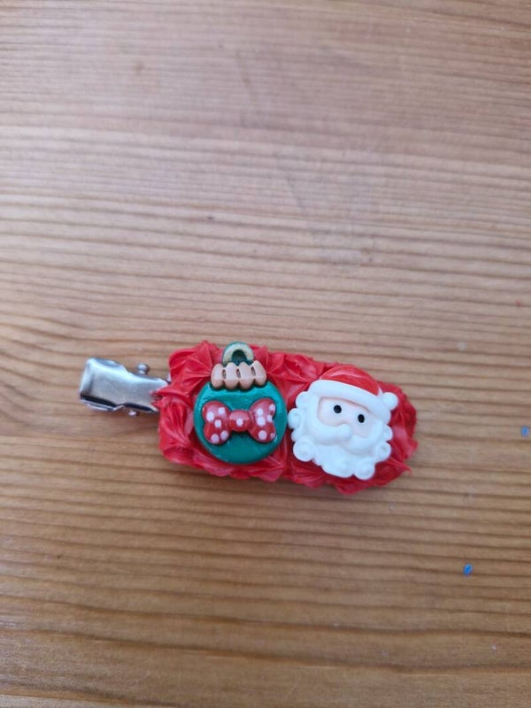 Haarspeltjes rood kerst