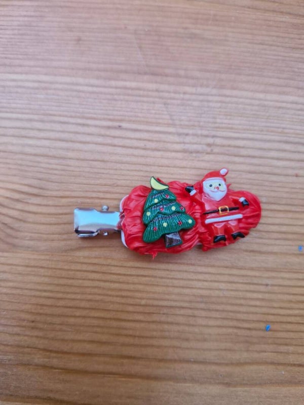 Haarspeltjes rood kerst