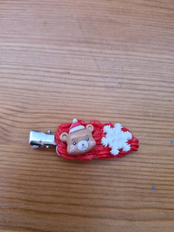 Haarspeltjes rood kerst