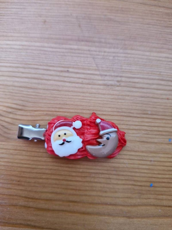 Haarspeltjes rood kerst