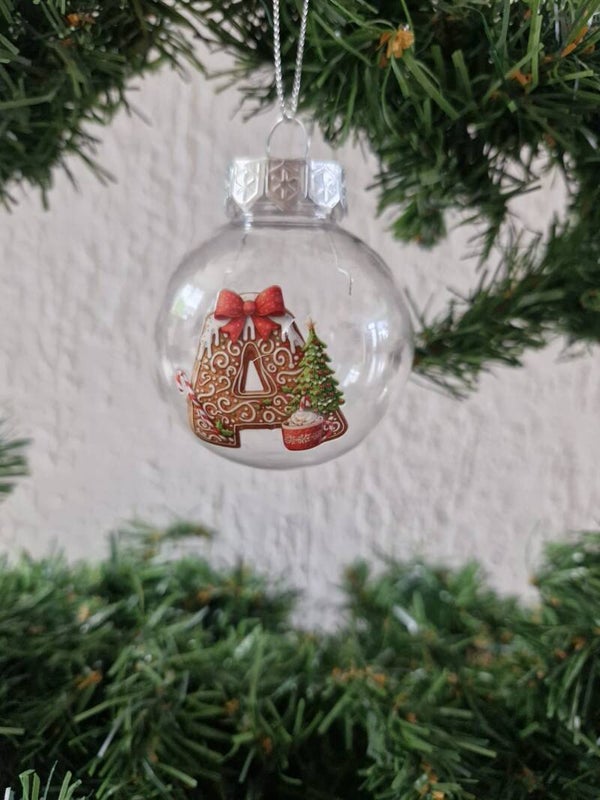 Kerstbal met letter A