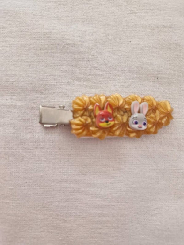 Haarspeltjes goud zootropolis