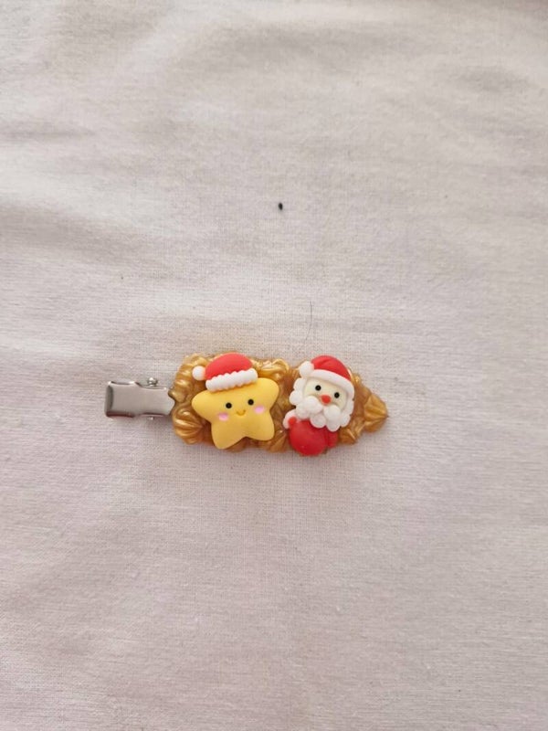Haarspeltjes goud kerst