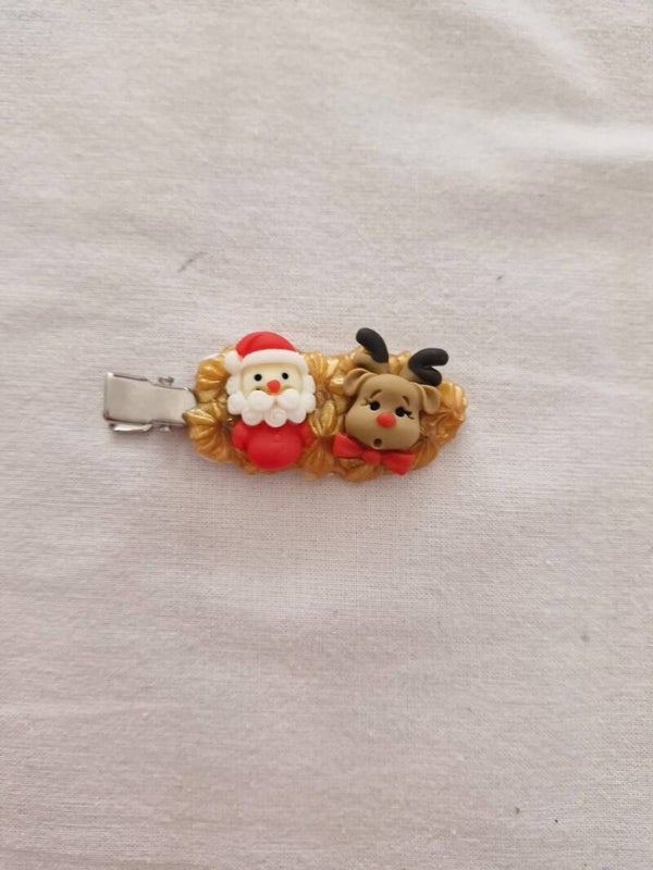Haarspeltjes goud kerst