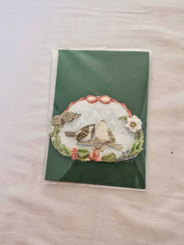 Vogels kerstkaart