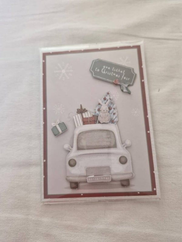 Auto kerstkaart