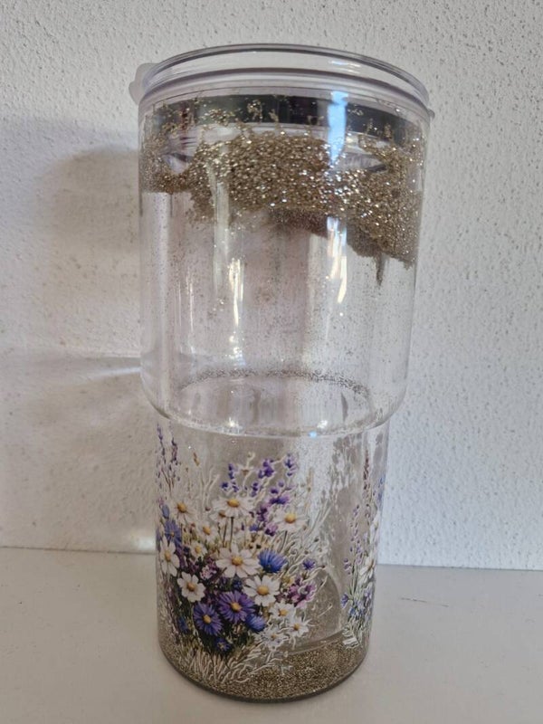 Bloemen glitter thumber