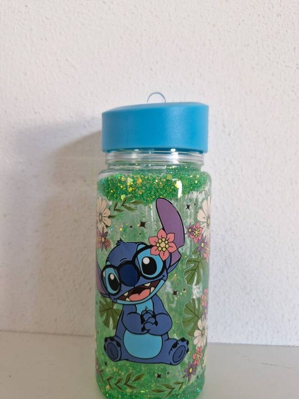 Stitch glitter beker