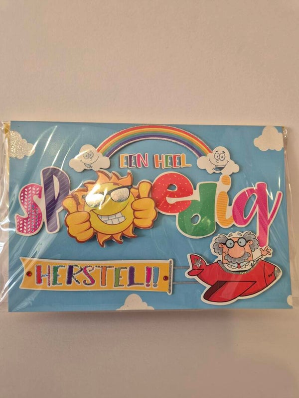 WENSKAARTEN D - SPOEDIG HERSTEL