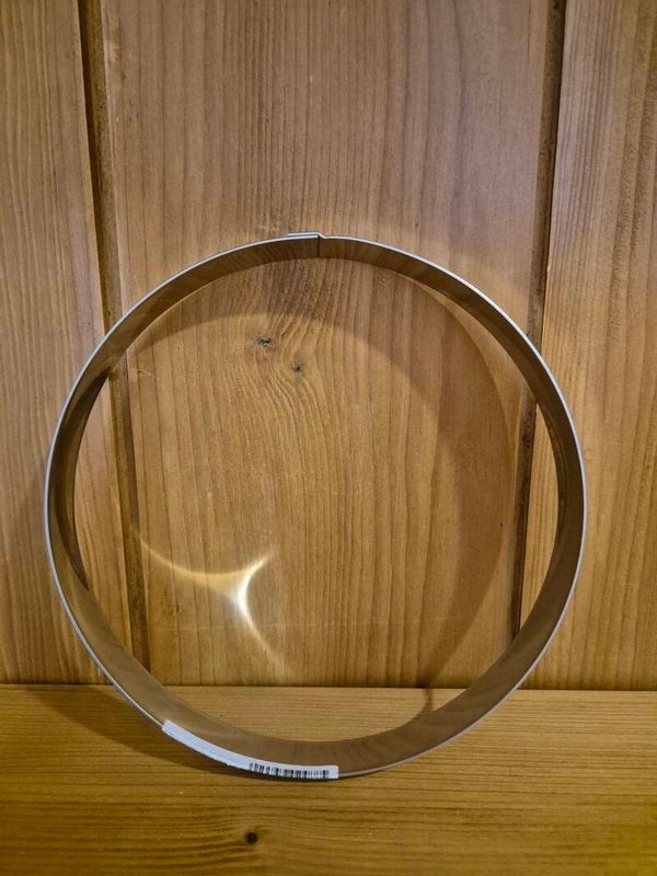 Taartring 16x2cm inox