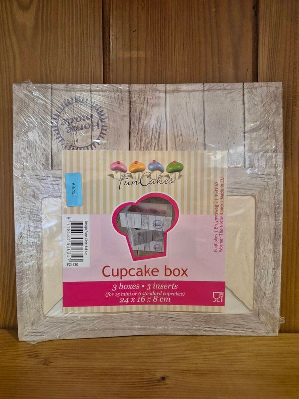 Cupcake box 6 cupcake of 15 mini cc  /3st