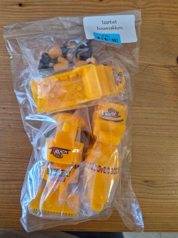 Bouwvakkers taartset