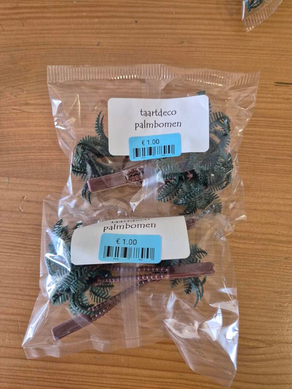 Taartset palmbomen