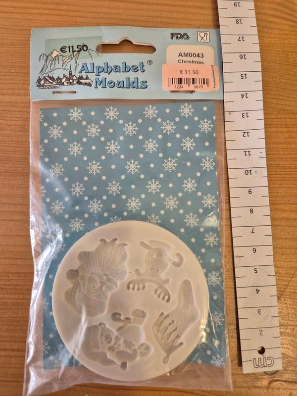 Mould alphabet kerst