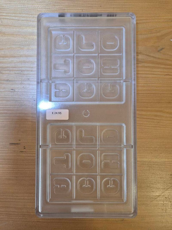 Chocolade tablet mold