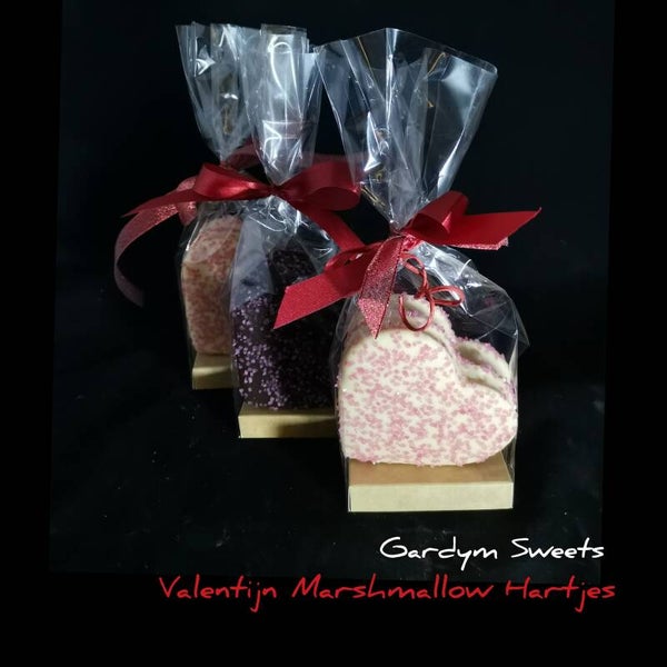 Marshmallows Hartjes met suiker - 2 stuks