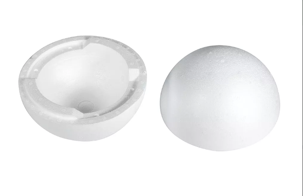 piepschuim - bal dia 15cm  (2delig)