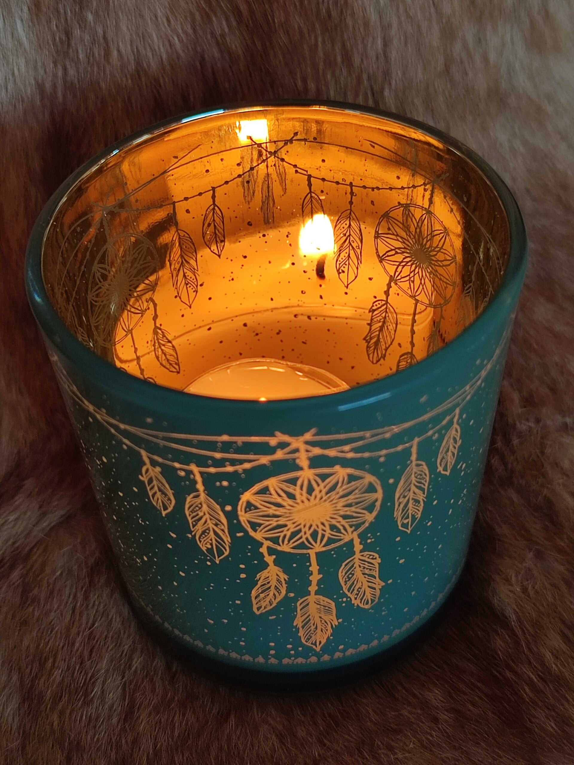 TeelichtGlas Traumfänger