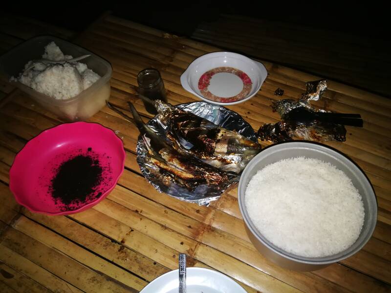 Grilled Milkfish (Inihaw na Bangus) by the Obu-Manuvu, Davao City, 2018. Photo by Amrey Boquiren of Amrey's Kitchen.