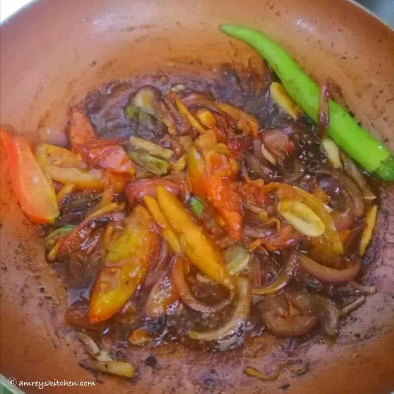 Sour Noodle Soup base ingredients. Recipe and photo by Amrey Boquiren of Amrey’s Kitchen™.