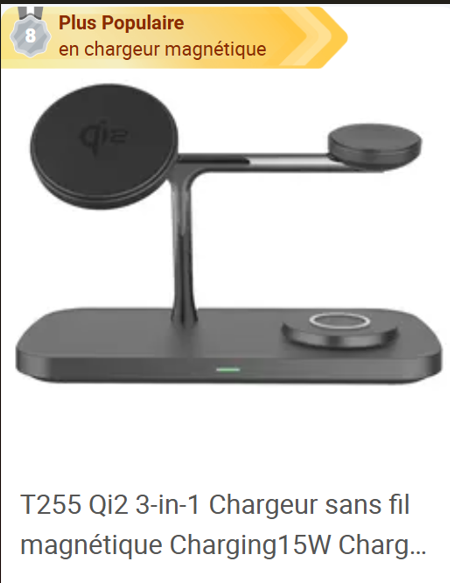 Chargeur sans fil magnétique