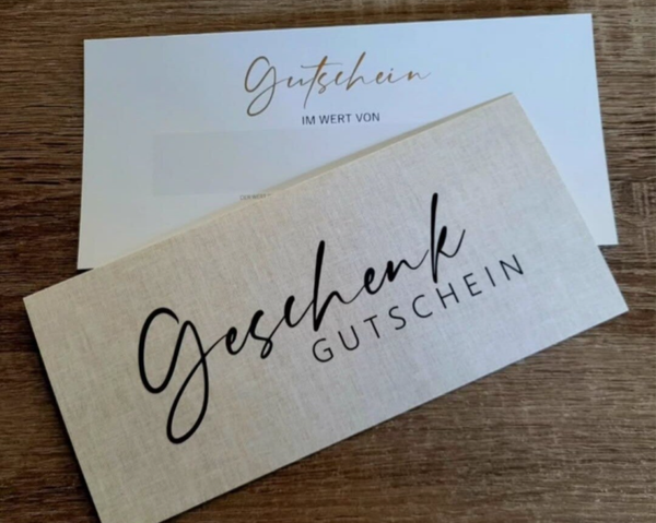 Geschenkgutschein inkl. Kuvert