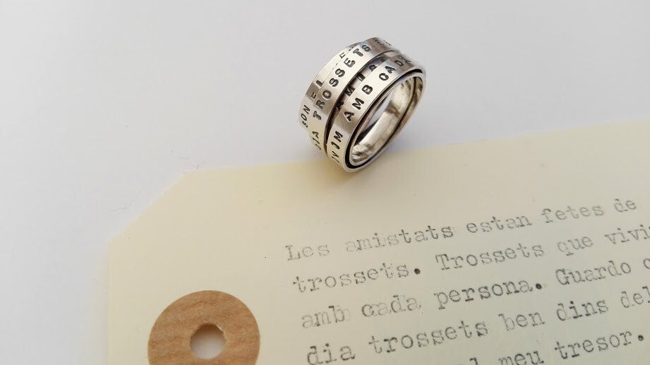 libro-anillo plata "essencial"