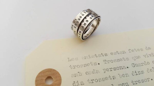 libro-anillo plata "essencial"