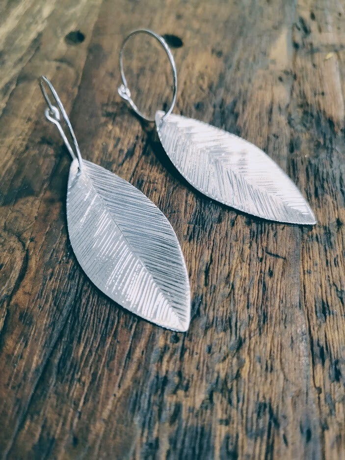 Pendientes Hojas de luz
