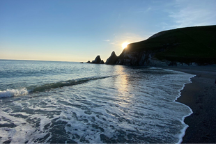 Westcombe beach in walking distance of the Creamery