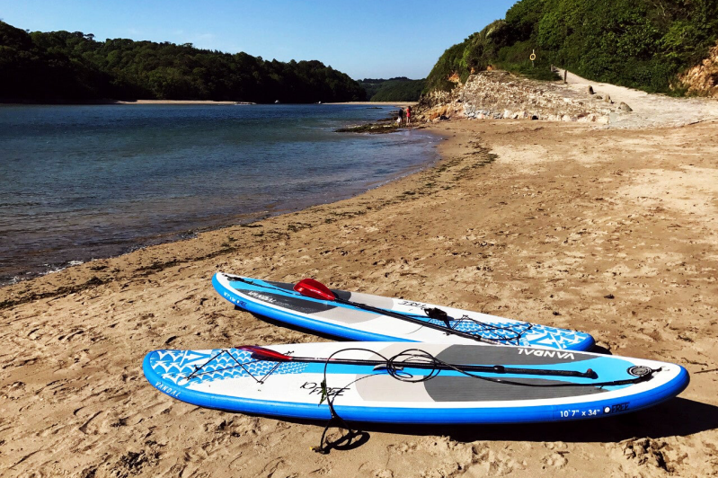 Paddleboarding at Wonwell beach